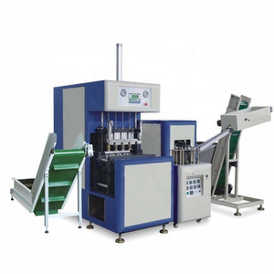 Semi-automatic 2500BPH High Speed Small 4 Cavity PET Plastic Water Bottle Blowing Making Machine