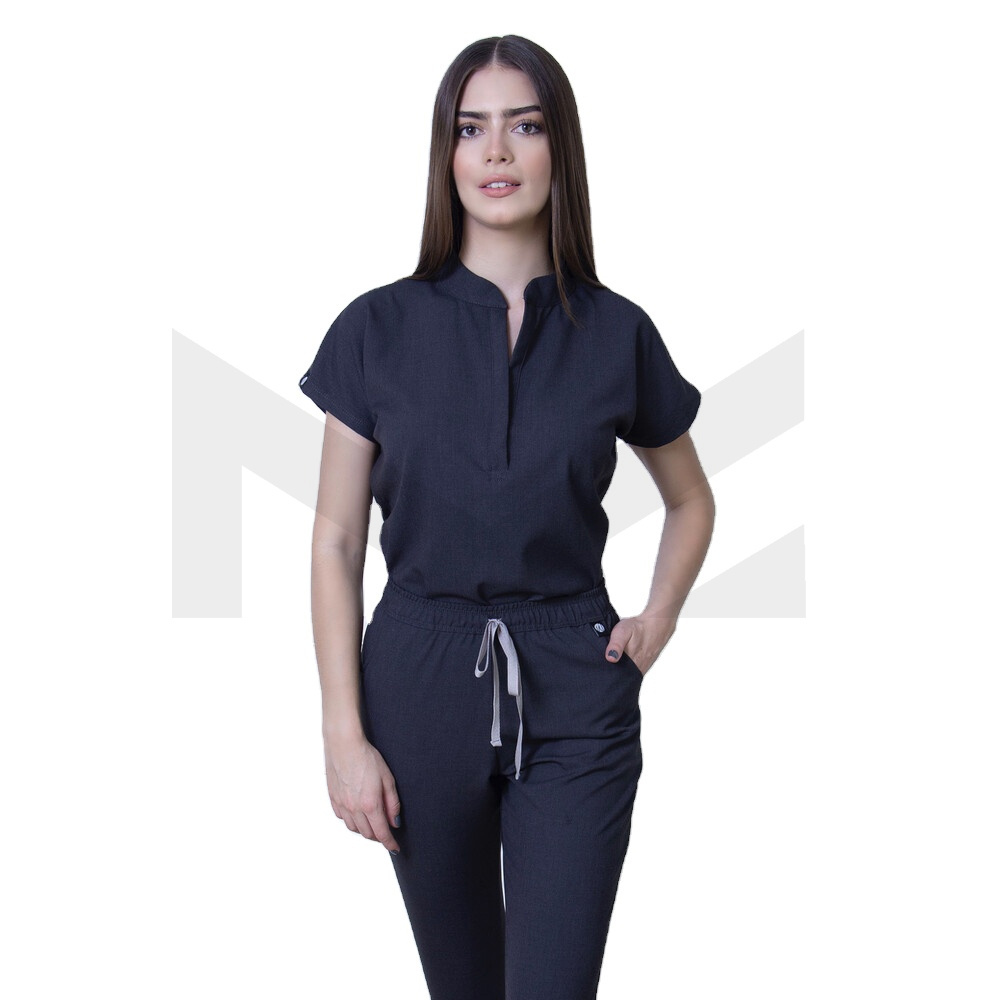 Hot Sale Doctor Uniforms Medical Nursing Scrubs Uniform Clinic Scrub Sets Short Sleeve Tops Pants Uniform Women Nurse Cotton OEM