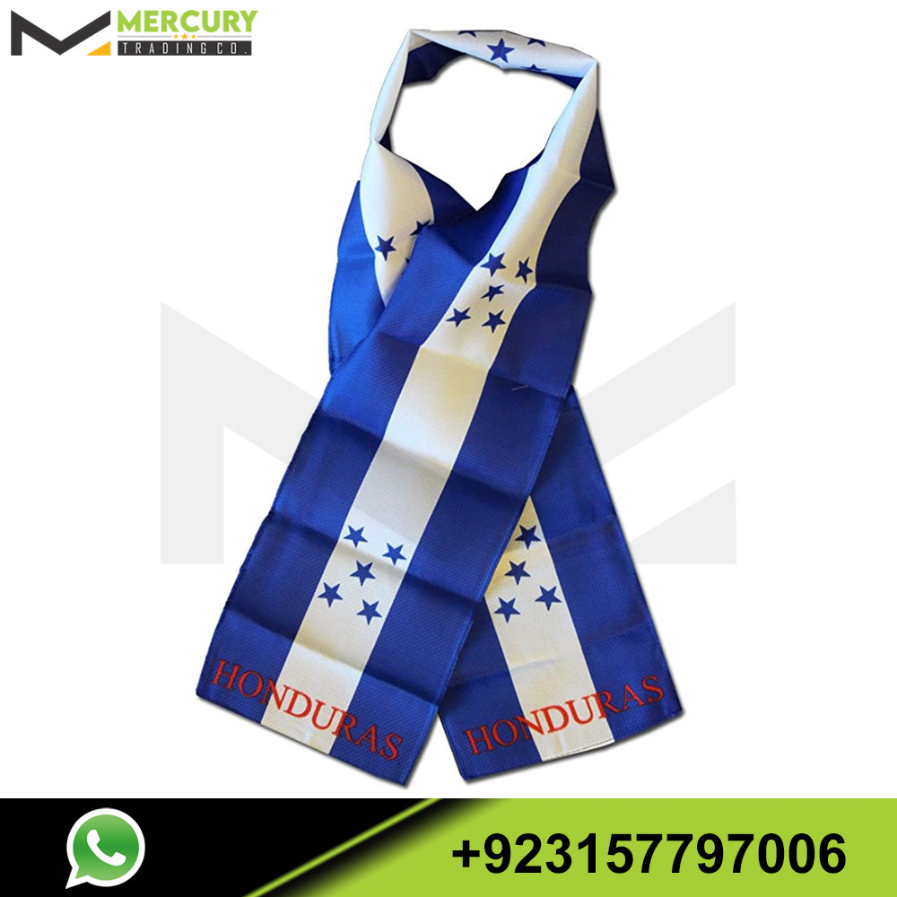 Jordan Country Lightweight Flag Printed Knitted Style Scarf Germany Australia Kuwait Flag Scarfs For Football Team Fans