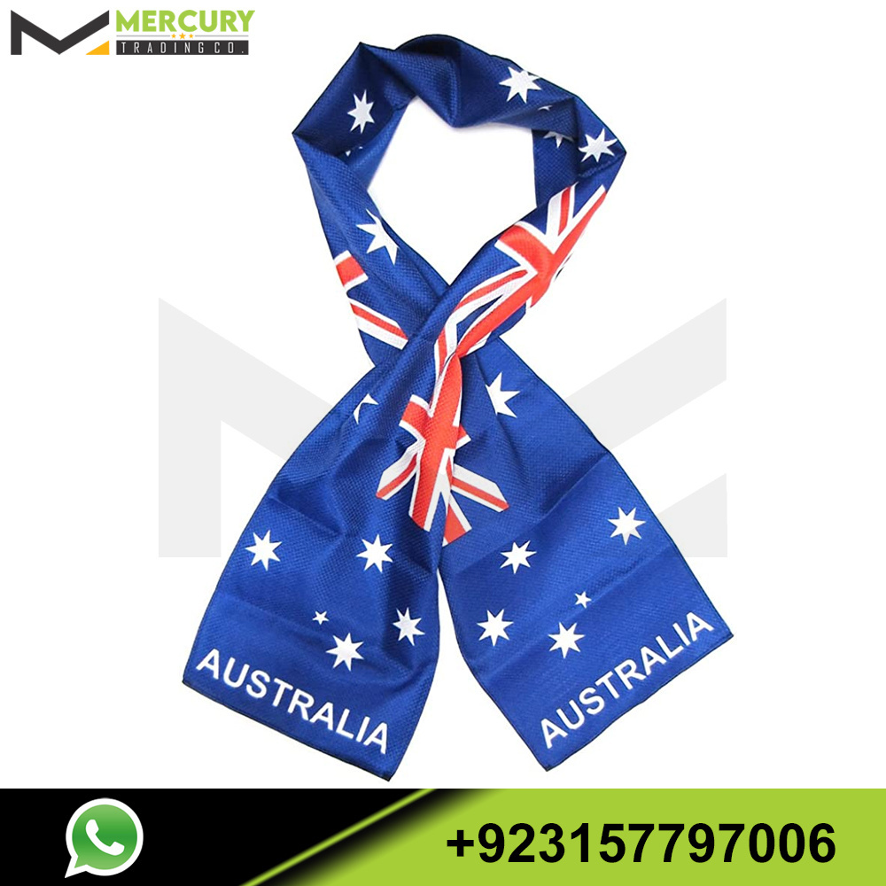 Jordan Country Lightweight Flag Printed Knitted Style Scarf Germany Australia Kuwait Flag Scarfs For Football Team Fans