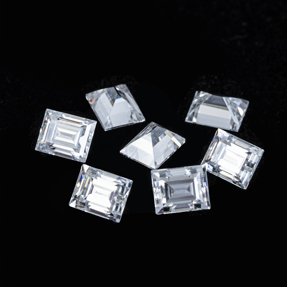 Merence jewelry  Wholesale 2ct D Color Vvs Baguette Cut White Moissanite 6*12mm Lab Grown Diamond