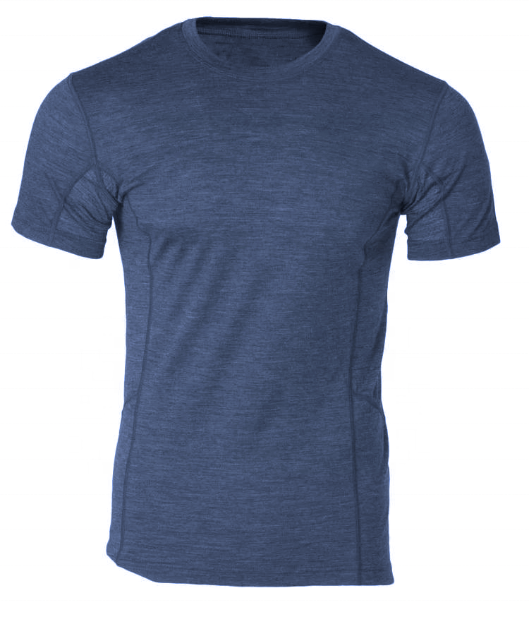 High Quality Super Soft Men Custom Base Layer Tee 100% Merino Wool Thermal Underwear for Men with Zip