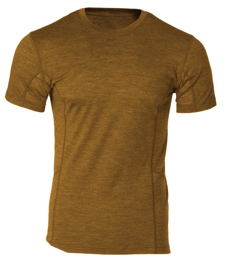 High Quality Super Soft Men Custom Base Layer Tee 100% Merino Wool Thermal Underwear for Men with Zip