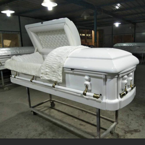 EMPEROR wooden white casket and funeral used coffins for sale from china manufacturers