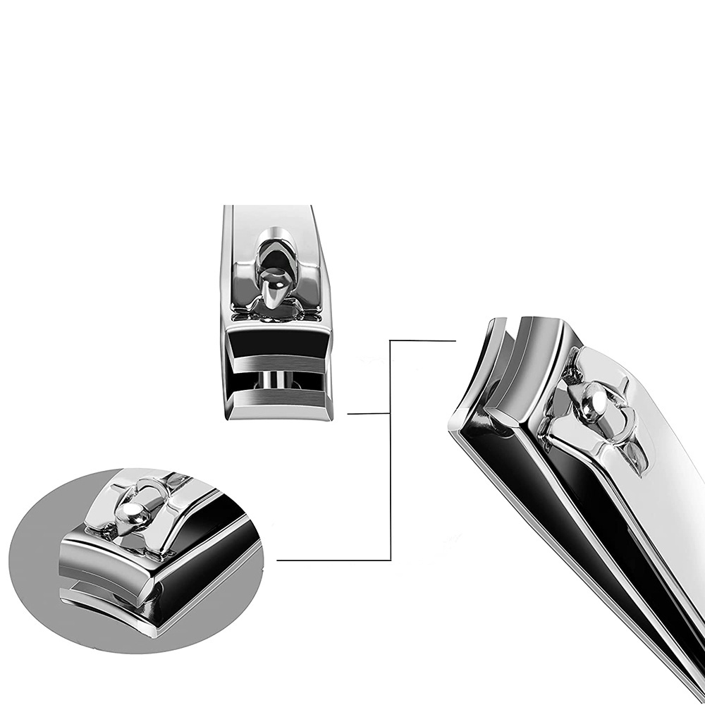 Stainless Steel Nail Clipper Finish polish Fingernail Cutter Trimmer Manicure Pedicure Toe Nail Clipper With Nail File