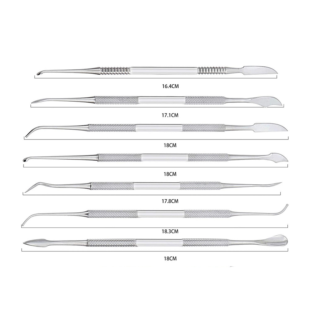 7 Pcs Dental Stainless Steel Kit Wax Carving Tools Set Surgical Dental Instruments Kit With Customization Design