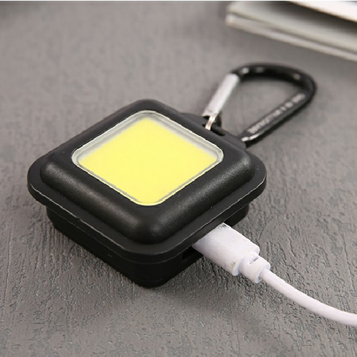 Portable Mini Rechargeable Pocket Torch Light Aluminum LED Work COB Light for Camping