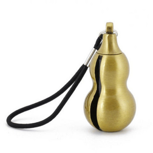 Hot Selling Safety Metal Gourd style lighter with keyring Kerosene million times matches