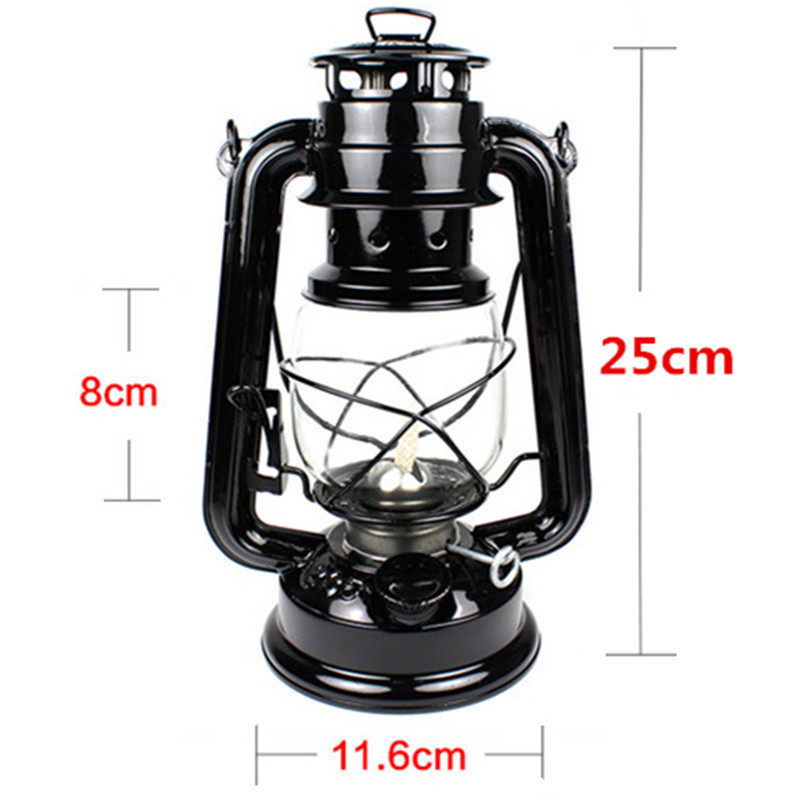 Large Capacity Oil Lamps for Indoor Use, Oil Lamp with Fire Control Knob, Kerosene Lamp with Wicks