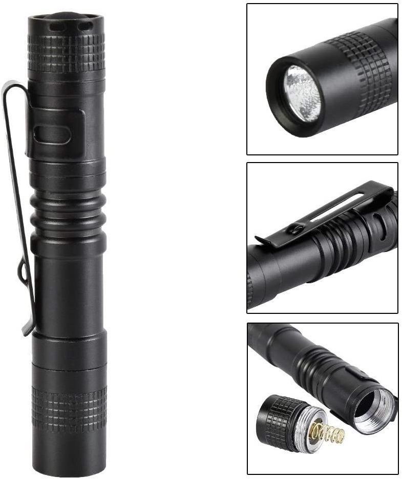 Hot Sale LED Pocket Pen Light Flashlight Small Mini Flashlight Handheld Pen Lights Penlight with Clip for Camping