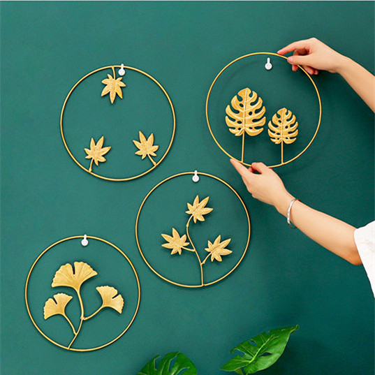 china home decor wholesale modern nordic luxury minimalist kids room metal flower wall hanging art other home decor items