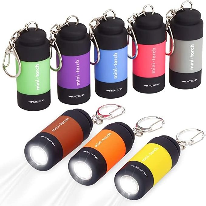 Custom Logo Mini LED Keychain Torch Flashlight Mini USB Rechargeable Small Pocket Torch Light For Camping