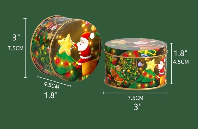 Candy Cookie Packaging Jar Candle Making Containers Party Favors for Christmas