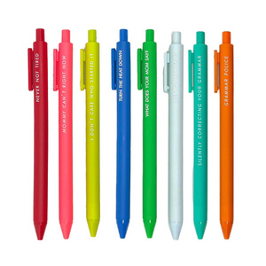 Promotional Gift Pens Fine Point Smooth Writing Pens Bulk, Matte Pastel Colored Cute Pens Aesthetic School Supplies