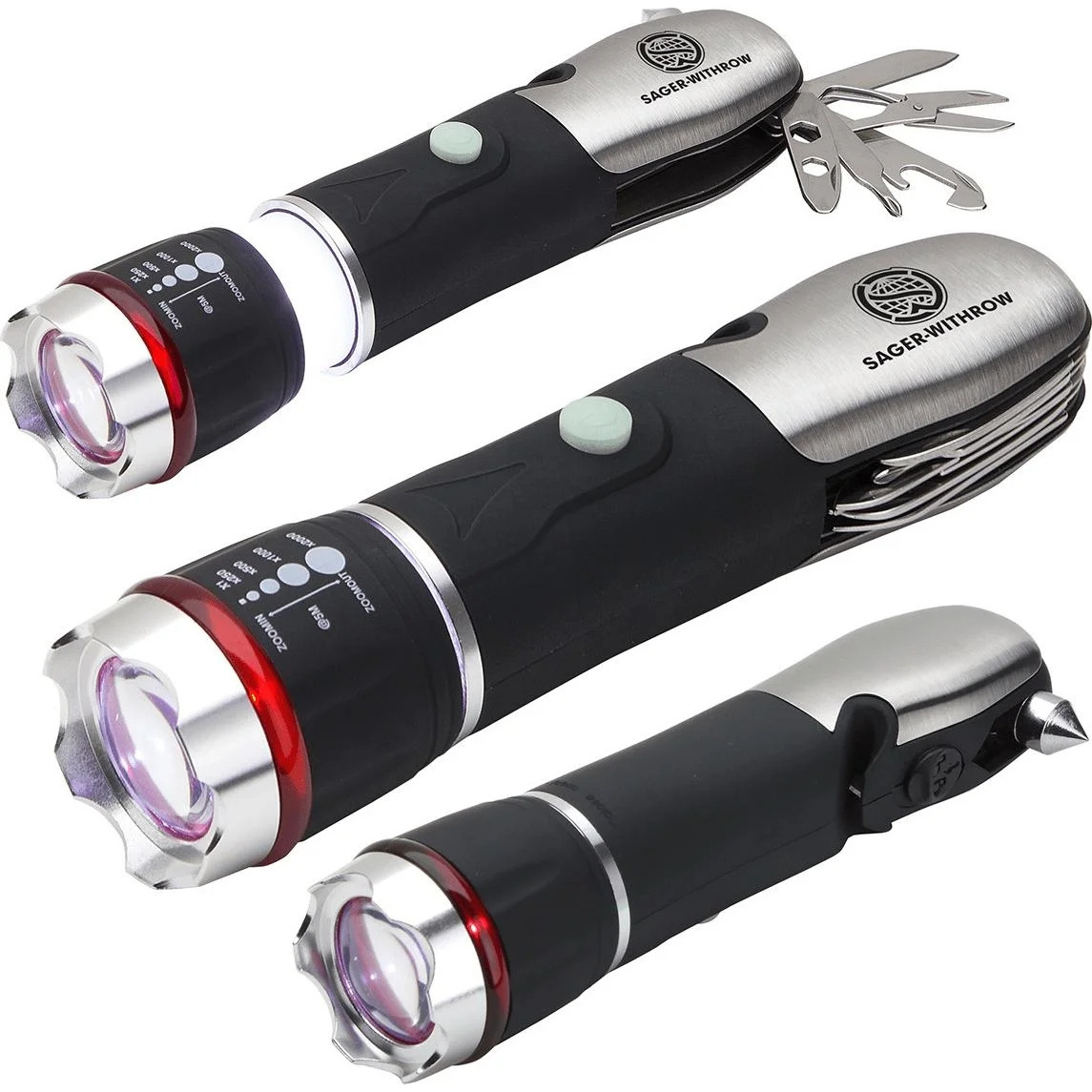 Custom Logo Torch Kit Set Multi-tool Mini Warning Car Emergency Led Flashlight With Multi Tool