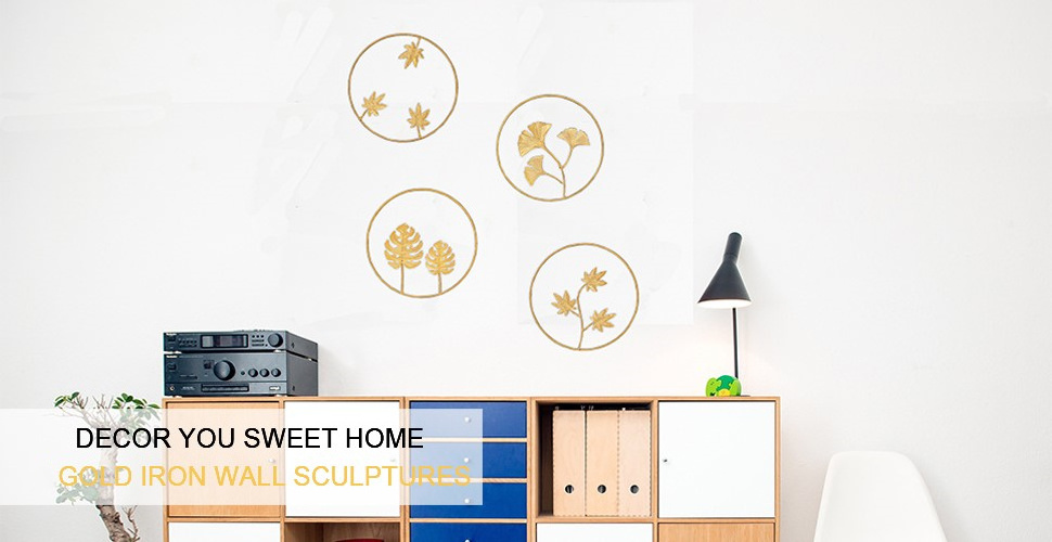 china home decor wholesale modern nordic luxury minimalist kids room metal flower wall hanging art other home decor items