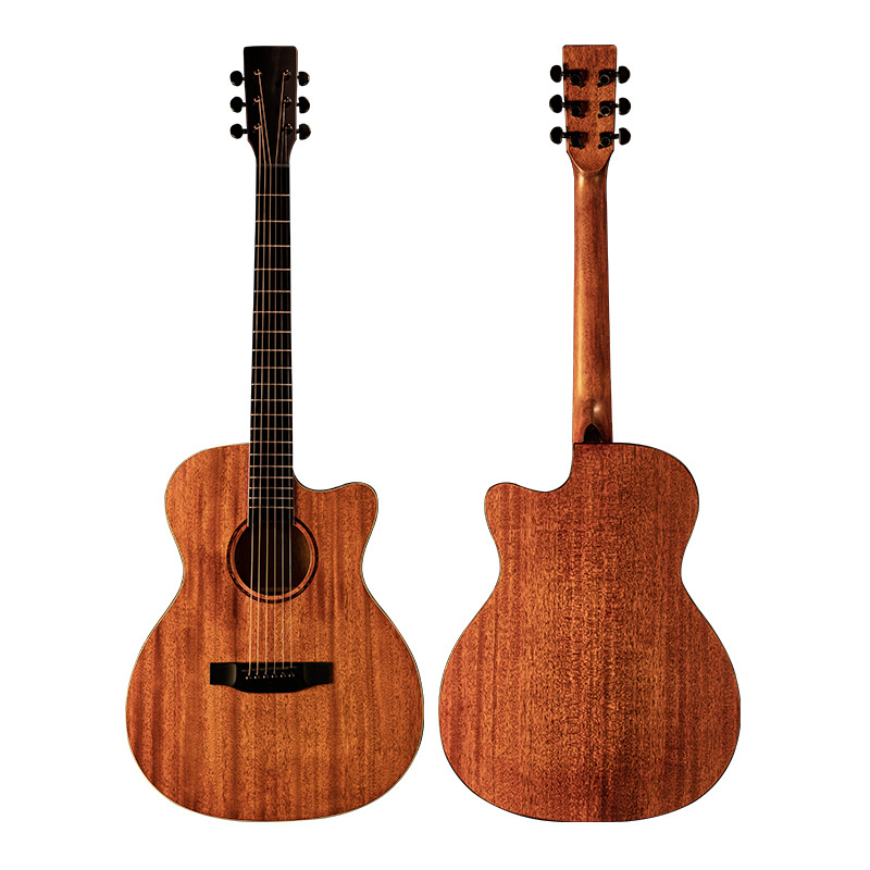 Advanced technology custom man acoustic guitar for outdoor with high quality