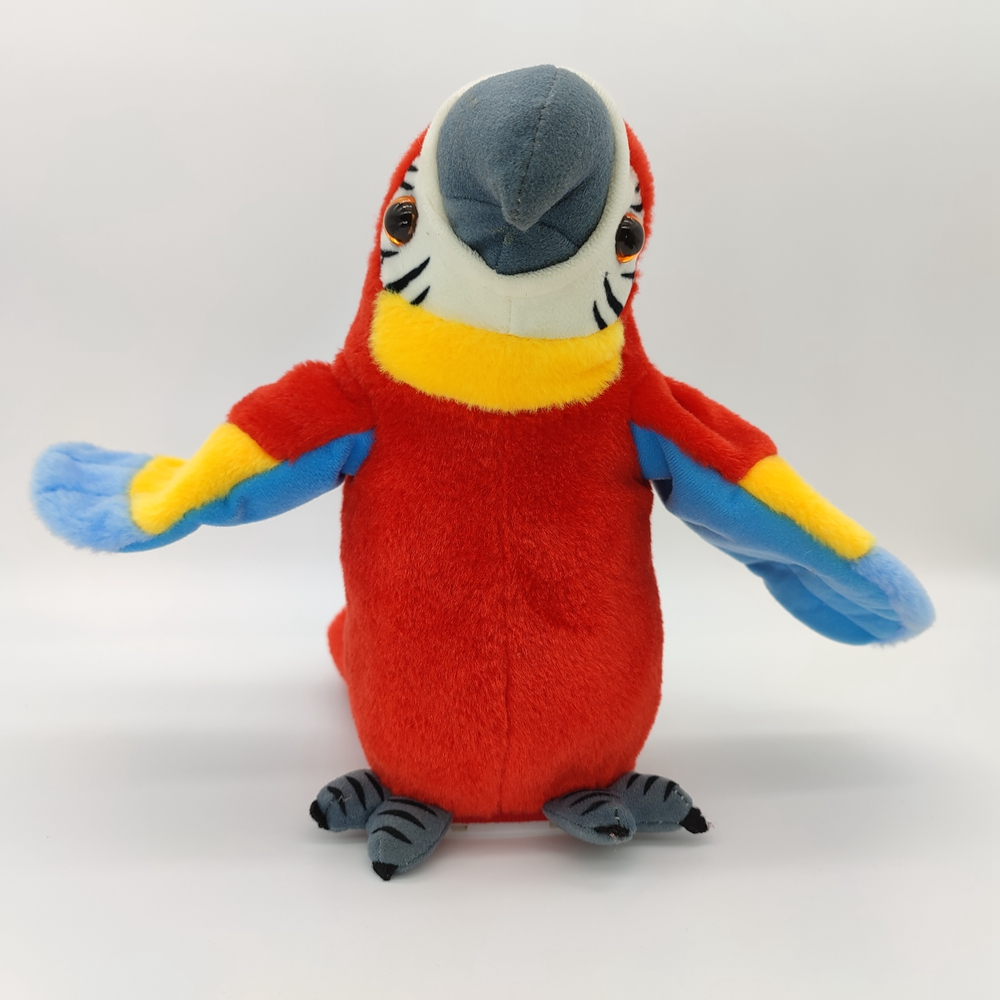 Repeat Talking Stuffed Toys Speaking Voice Recorder Children Educational Electronic Simulation Animals Plush Soft Parrot