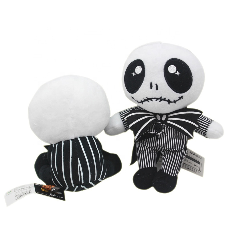 Plush stuffed devil skeleton doll Halloween decoration key chain pendant toy