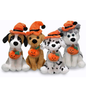 custom Halloween Puppy Beagle Husky Dalmatian Golden Retriever Dog Plush Stuffed Toy