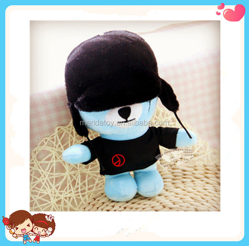 Wholesale 24cm Korean Hot Kpop Star Bigbang Plush Doll Stuffed Plush Toys For Fans,G-dragon,TOP