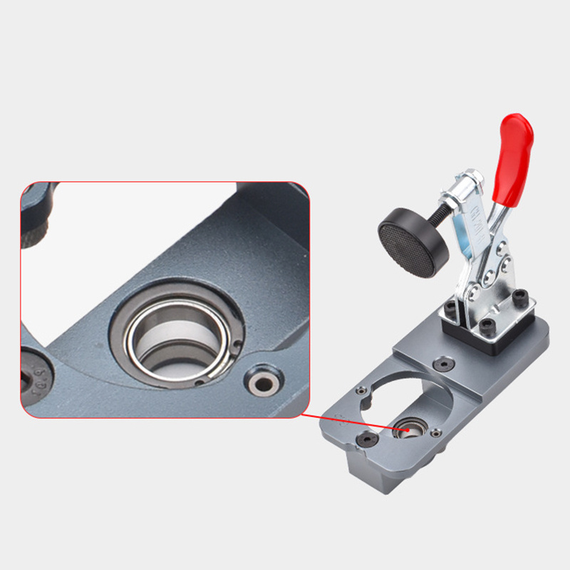 High Quality 35mm Cabinet Hinge Jig Drilling Guide Hole Punch Drill  Locator Adjustable Quick Fixing Clip For Wooding