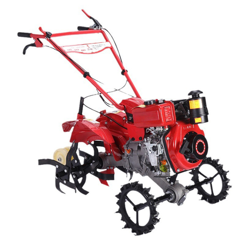 Agricultural Farming Walk Behind Tractor Hand Held Mini Cultivator To Loosen Soil And Cultivate The Land