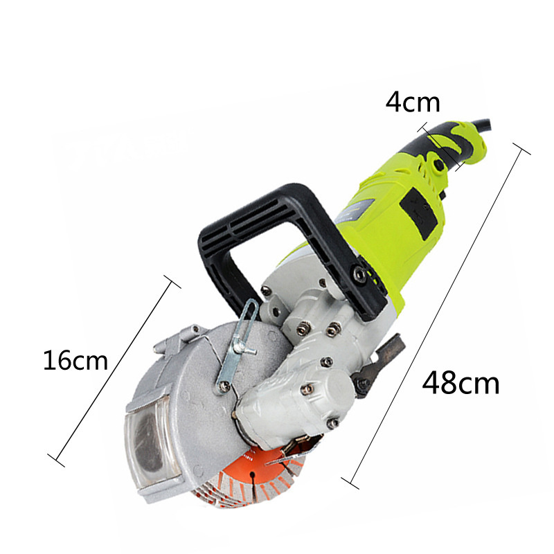 4000W Construction Concrete Steel Wall Grooving Machine Automatic Cement Wall Concrete Chaser Mounted Cutting Machine For Sale