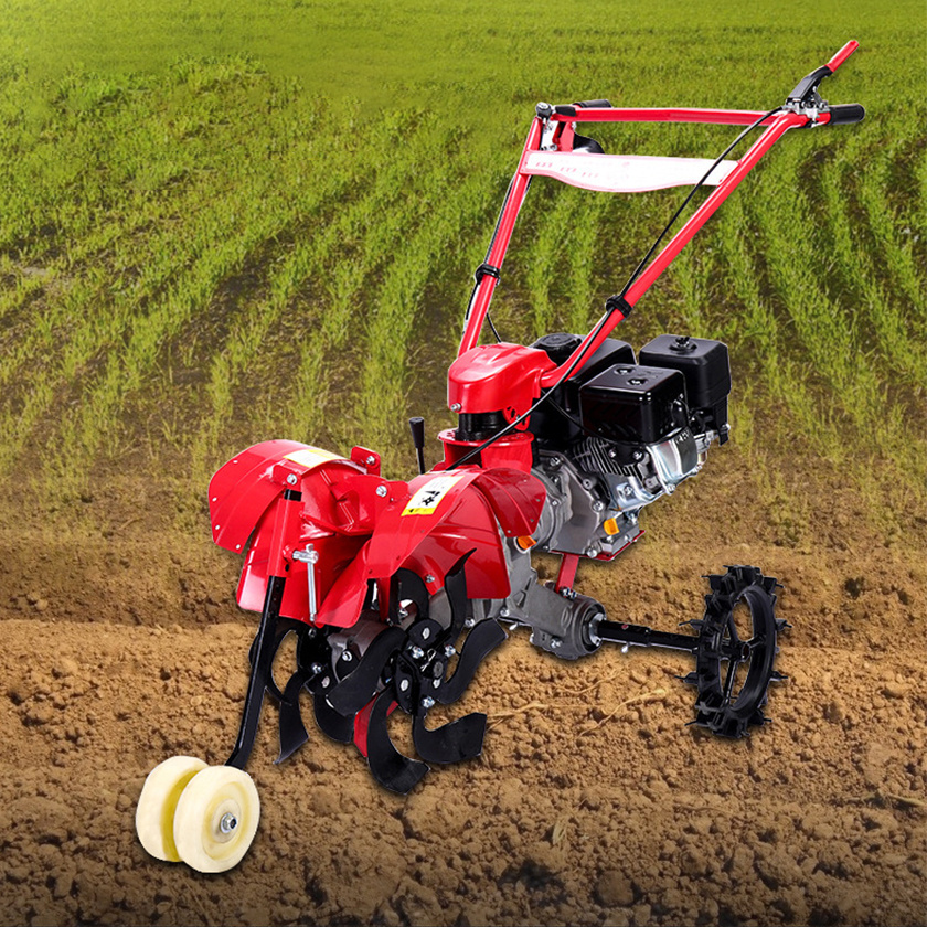 Agricultural Farming Walk Behind Tractor Hand Held Mini Cultivator To Loosen Soil And Cultivate The Land