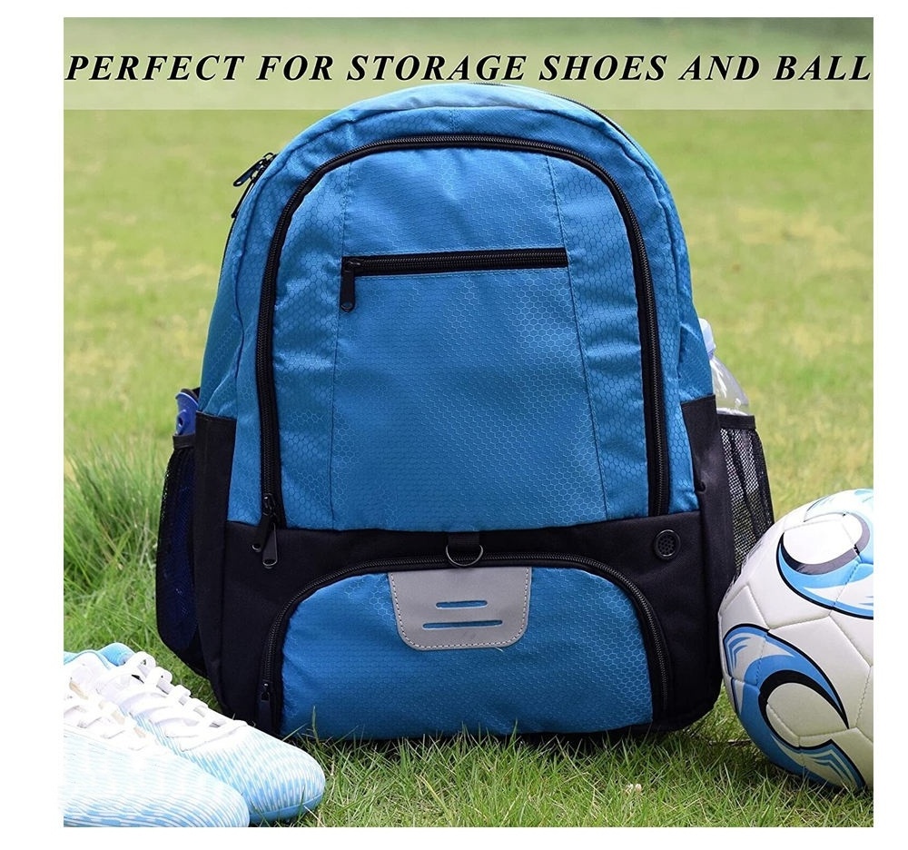 Custom Sport Backpack with Ball Compartment Waterproof Gym Bag for Soccer Basketball Football Volleyball for All Sports