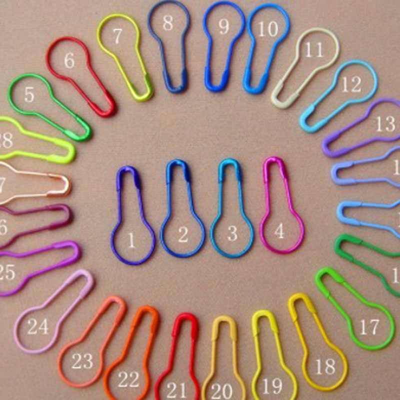 High quality manufacturing metal stainless steel pear shaped safety pins colorful gourd pins