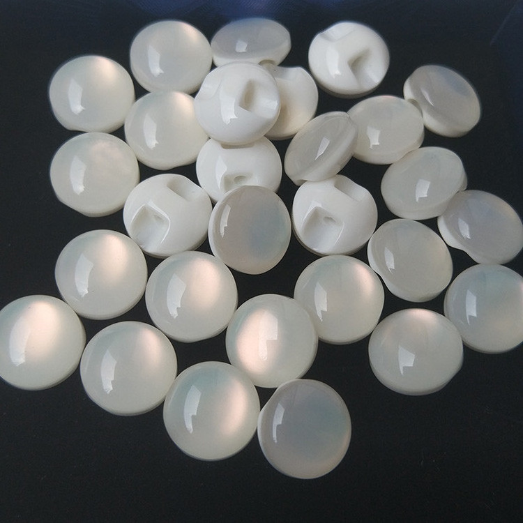 High Quality New Style half bead pearl resin mushroom resin shank shirt buttons for children clothing