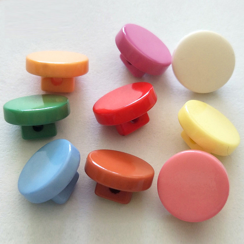 High Quality New Style half bead pearl resin mushroom resin shank shirt buttons for children clothing