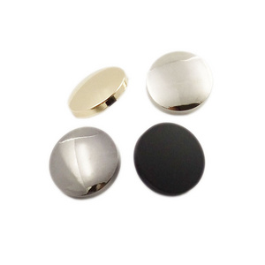 flat golden zinc alloy custom clothing press snap fastener metal blazer button