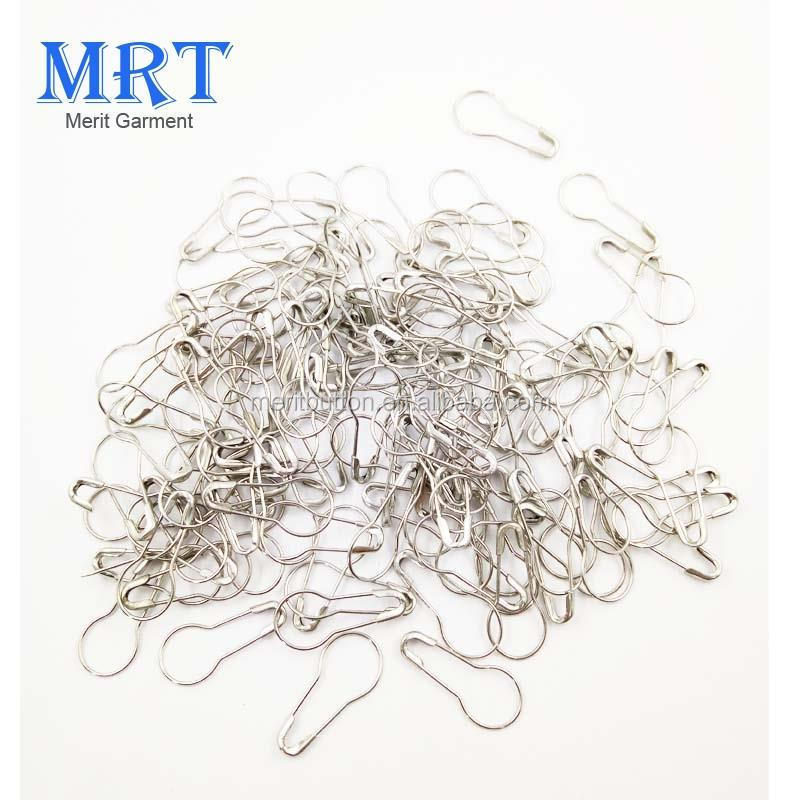 High quality manufacturing metal stainless steel pear shaped safety pins colorful gourd pins