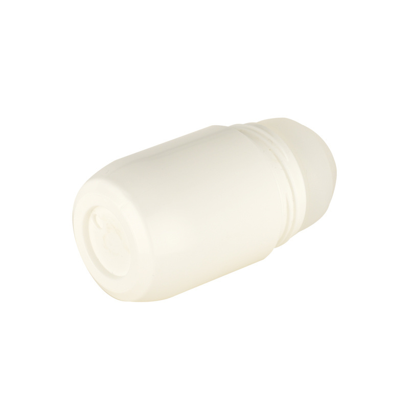 60ml White Empty Straight Plastic Roll On Antiperspirant Bottle With White Lid