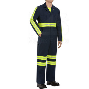 Wholesale Men Safety Fire Retardant Coverall Industrial Workwear Mechanics Oil Resistant Fireproof Working Coveralls