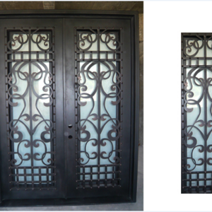 Merlin Luxury Villa exterior wrought iron entrance door M-440