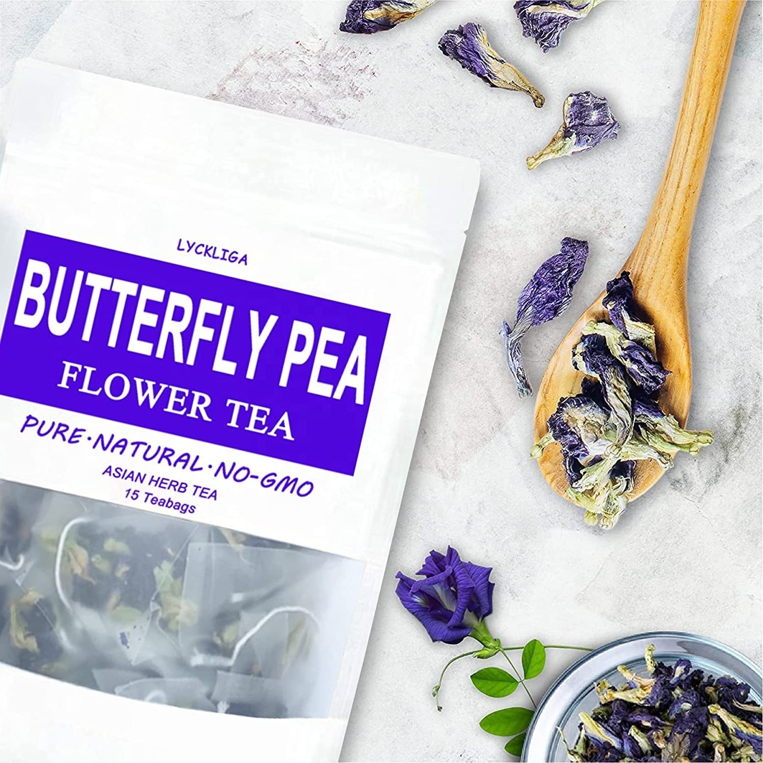 China Health Dried Blue Butterfly Pea Flower Tea Organic Butterfly Blue Pea Tea Good Price Blue Tea Butterfly Pea Flower