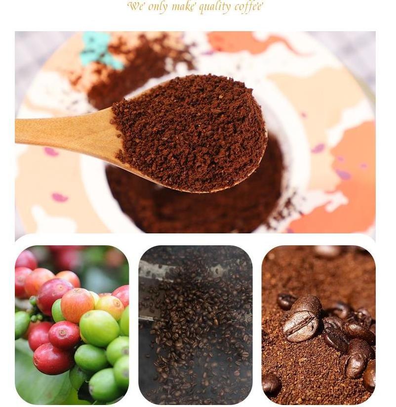 Instant freeze-dried coffee powder Sugar-free pure coffee raw material of Yunnan Pu 'er freeze-dried coffee