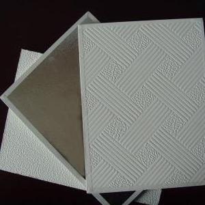 PVC Plaster Ceiling Board / Vinyl Faced Gypsum Ceiling Tiles for kitchens pvc panels roof decorating garage bathroom