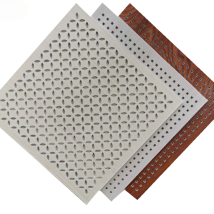 Customized Wall Perforated Gypsum Board Plastic Pvc Decorative False Ceiling Tile Drop In 60*60