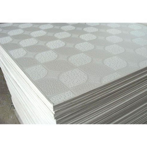 Gypsum Plasterboard Aluminium PVC Paper Faced Gypsum Ceiling Tiles Prices Gypsum Ceiling