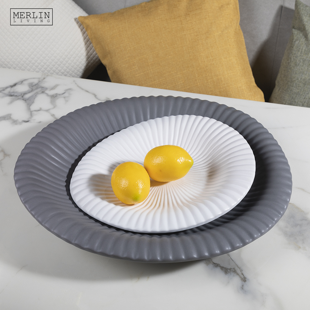 Merlin nordic ceramic dry fruit plate creative decorative tableware shell plate dishes plate with home decor items