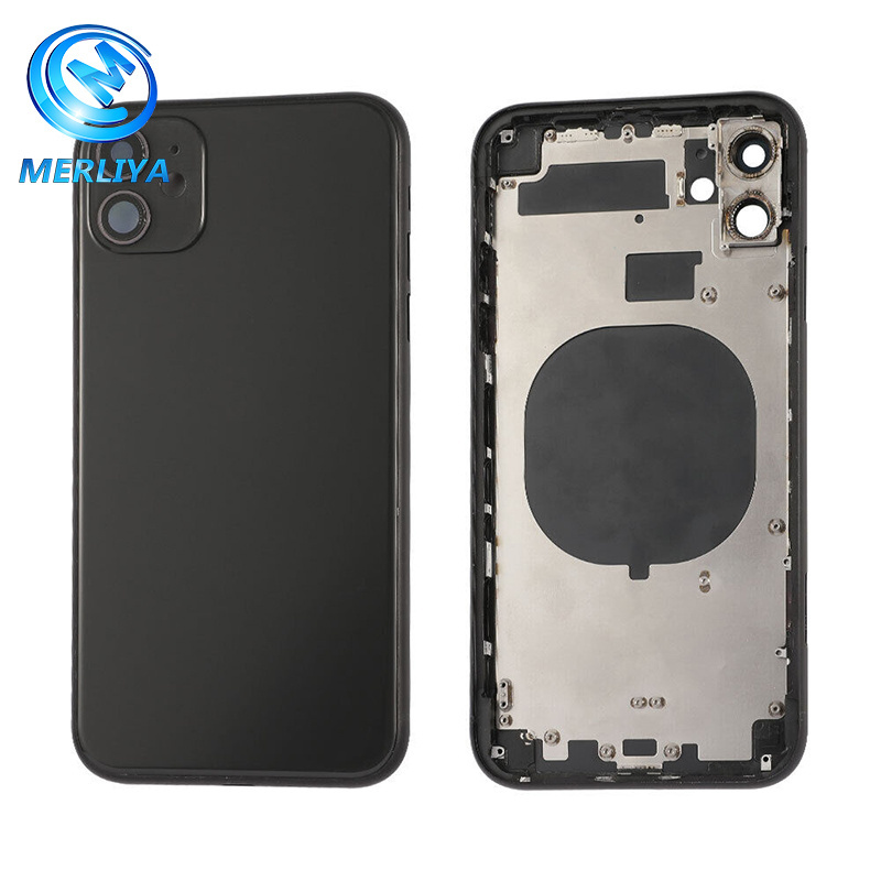 Back Glass Housing Cover Frame For iPhone 11 12 Pro Max 13 mini 11 Pro XR XS SE Back Housing For For iPhone 11 Housing