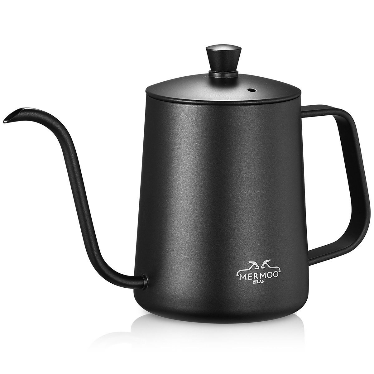 Custom Wholesale  Gooseneck Kettle Stovetop Pour Over Coffee Kettle 600ml Camping Coffee Maker Pot Long Narrow Coffee Drip Kettl