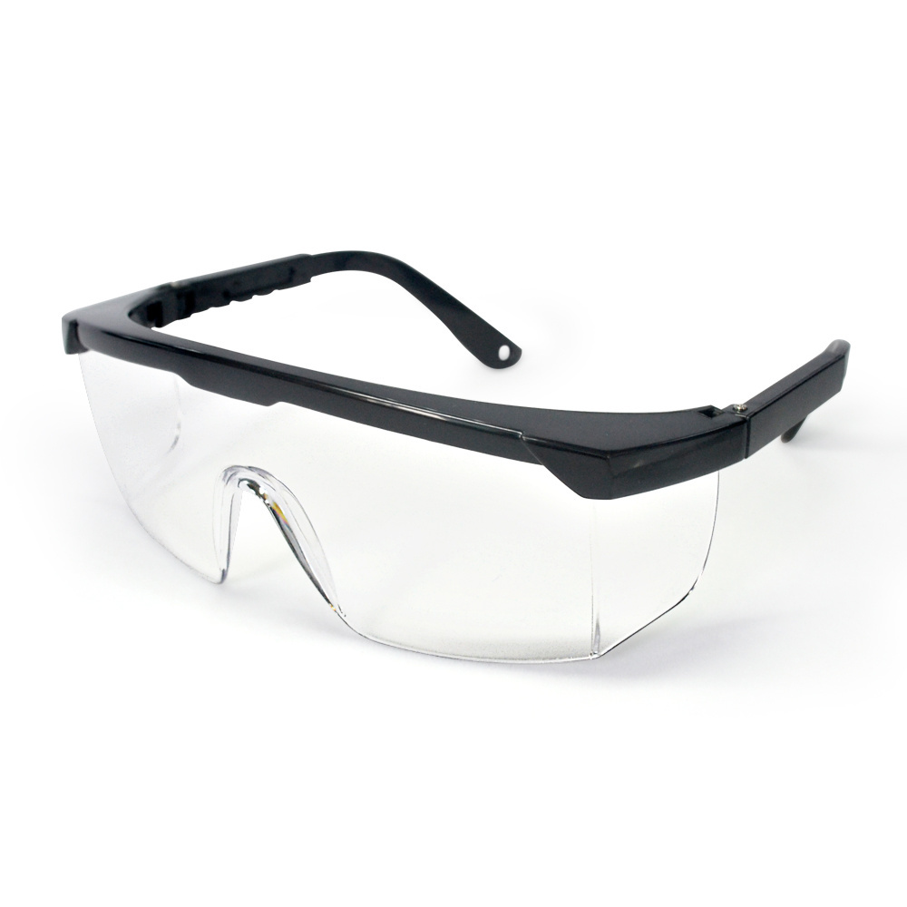 Black PC/Plastic Frame Safety Goggles Shield Protective Eye Protection light weight Glasses