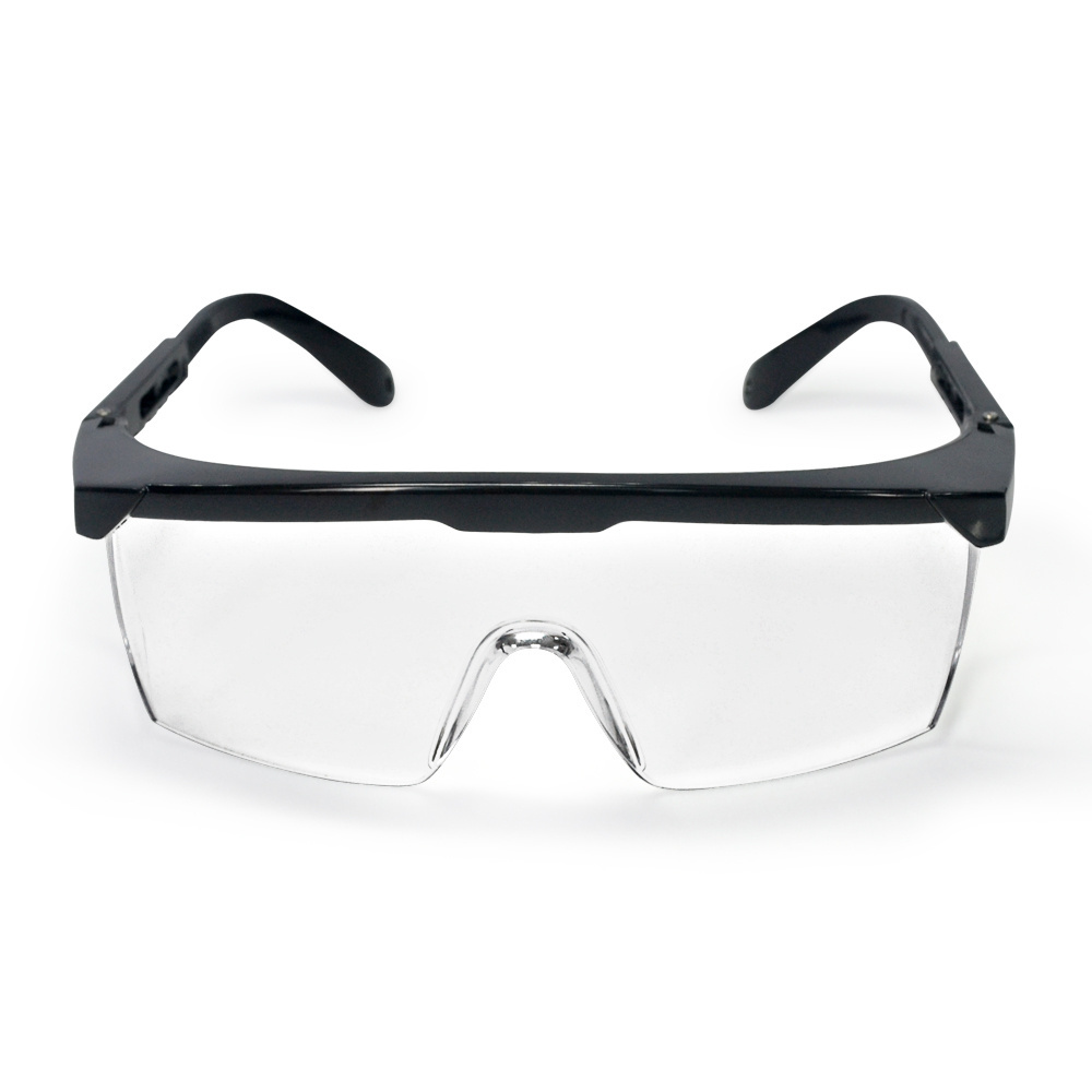 Black PC/Plastic Frame Safety Goggles Shield Protective Eye Protection light weight Glasses