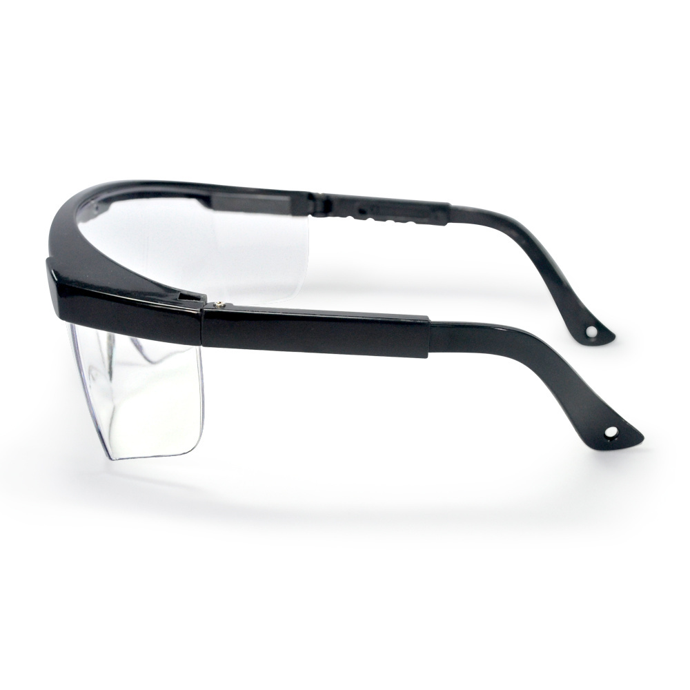 Black PC/Plastic Frame Safety Goggles Shield Protective Eye Protection light weight Glasses