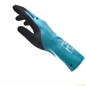 WG-528L Oil Guard 30cm long oil-proof work gloves nylon nitrile rubber work gloves